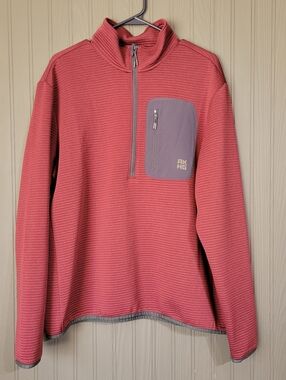 Alaskan Hardgear by Duluth Trading Quarter-Zip Pullover Sweater Red Men's Large